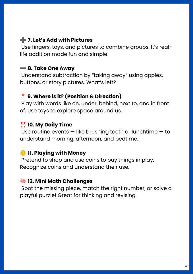 My First Mental Math Workbook – Ages 3–5